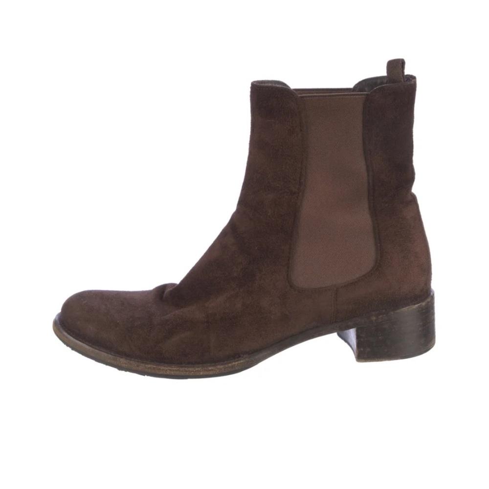 Prada Suede Chelsea Boots Size: 9